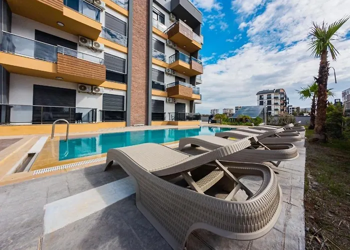 公寓 Dorado No 12 Iki Tek Yatakli Havuz Manzarali Aksu (Antalya)