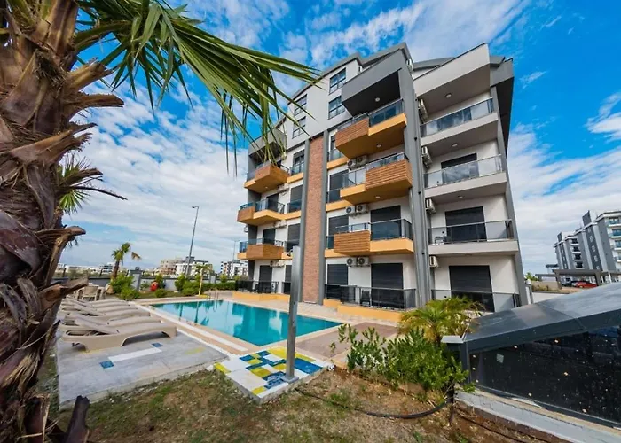 Dorado No 12 Iki Tek Yatakli Havuz Manzarali Appartement Aksu (Antalya)